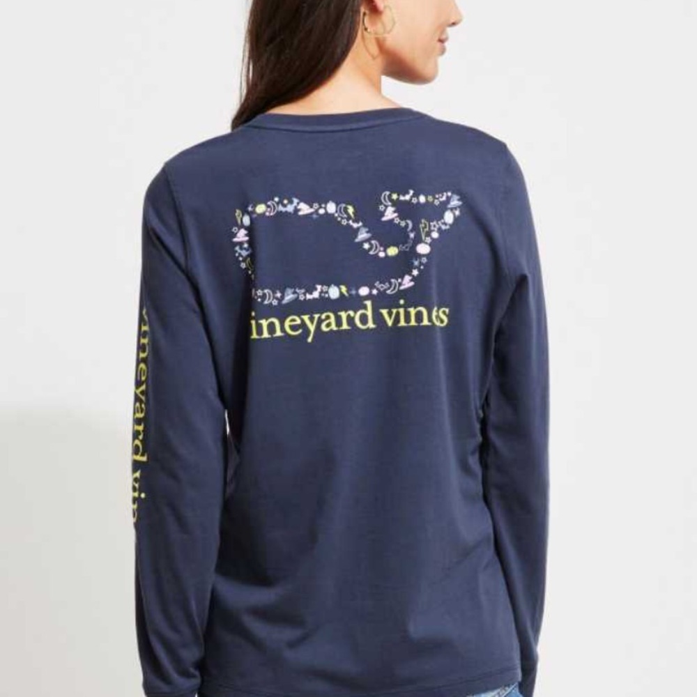 Vineyard Vines Halloween Long Sleeve Graphic Tee